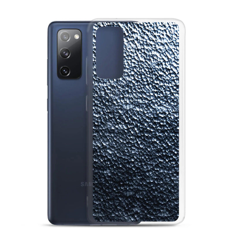 Load image into Gallery viewer, Silver Steel Dark Metal Dust Flexible Clear Samsung Case Bump Resistant Corners CREATIVETECH