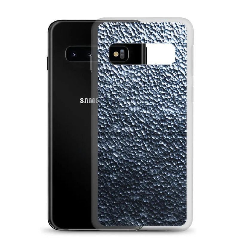 Load image into Gallery viewer, Silver Steel Dark Metal Dust Flexible Clear Samsung Case Bump Resistant Corners CREATIVETECH