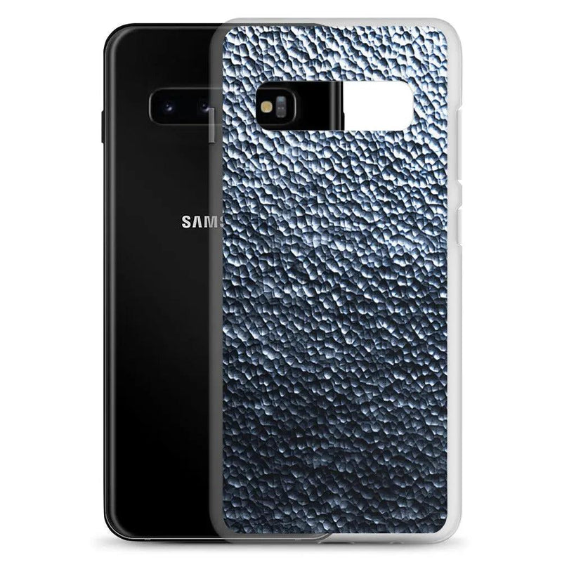 Load image into Gallery viewer, Silver Steel Dark Metal Dust Flexible Clear Samsung Case Bump Resistant Corners CREATIVETECH