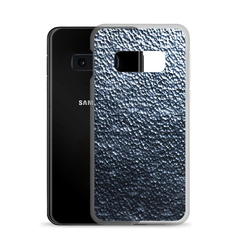 Load image into Gallery viewer, Silver Steel Dark Metal Dust Flexible Clear Samsung Case Bump Resistant Corners CREATIVETECH