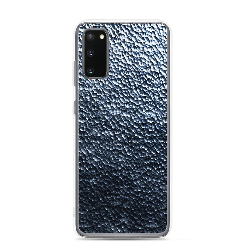 Load image into Gallery viewer, Silver Steel Dark Metal Dust Flexible Clear Samsung Case Bump Resistant Corners CREATIVETECH