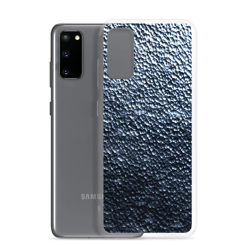 Load image into Gallery viewer, Silver Steel Dark Metal Dust Flexible Clear Samsung Case Bump Resistant Corners CREATIVETECH