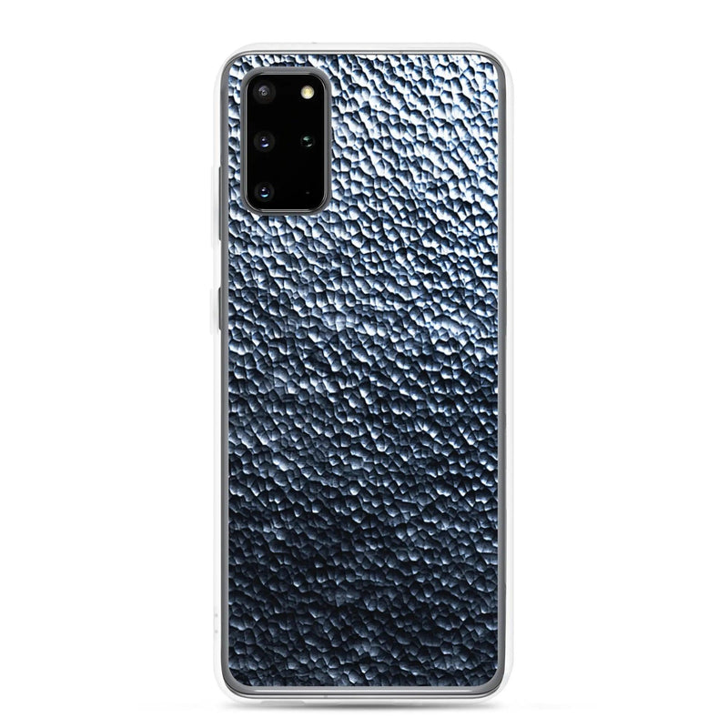 Load image into Gallery viewer, Silver Steel Dark Metal Dust Flexible Clear Samsung Case Bump Resistant Corners CREATIVETECH