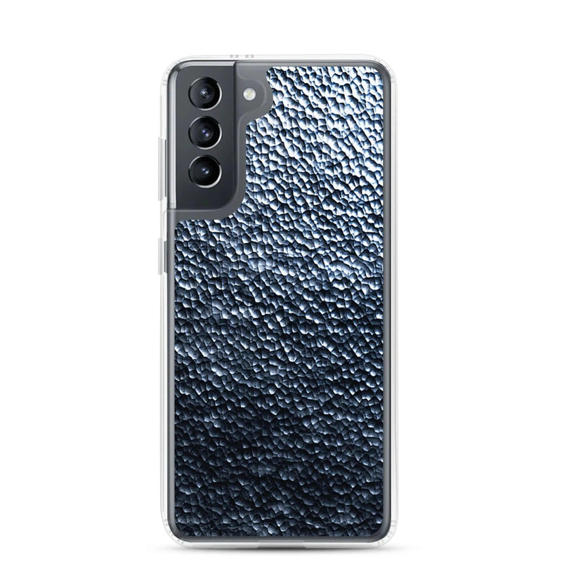 Load image into Gallery viewer, Silver Steel Dark Metal Dust Flexible Clear Samsung Case Bump Resistant Corners CREATIVETECH