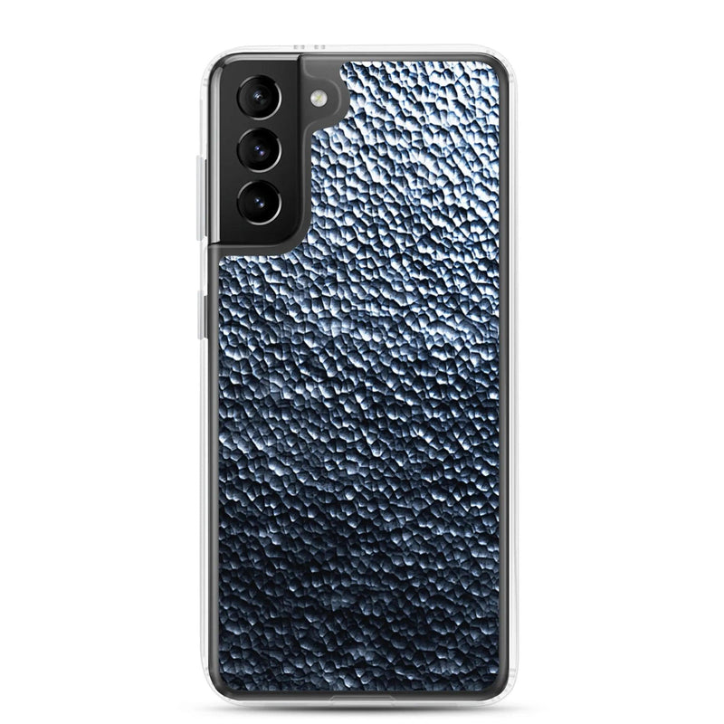 Load image into Gallery viewer, Silver Steel Dark Metal Dust Flexible Clear Samsung Case Bump Resistant Corners CREATIVETECH