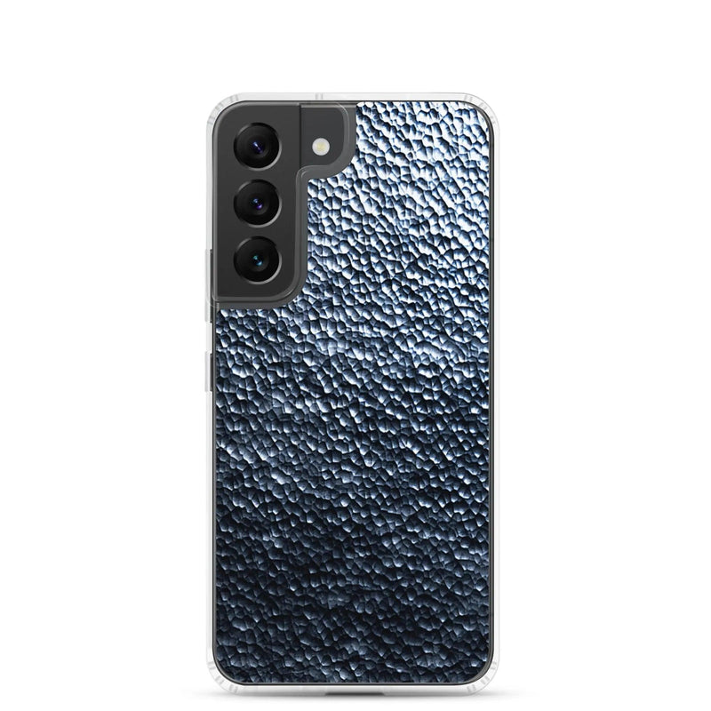 Load image into Gallery viewer, Silver Steel Dark Metal Dust Flexible Clear Samsung Case Bump Resistant Corners CREATIVETECH