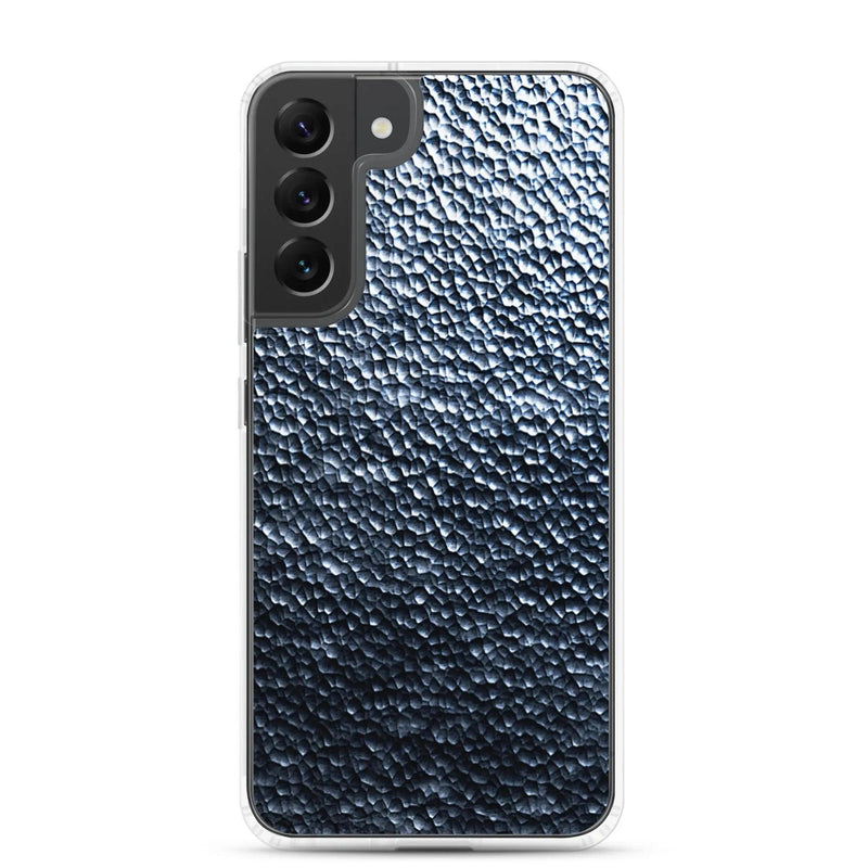 Load image into Gallery viewer, Silver Steel Dark Metal Dust Flexible Clear Samsung Case Bump Resistant Corners CREATIVETECH