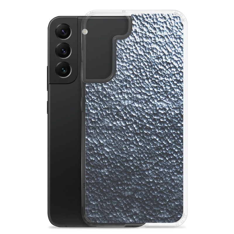 Load image into Gallery viewer, Silver Steel Dark Metal Dust Flexible Clear Samsung Case Bump Resistant Corners CREATIVETECH