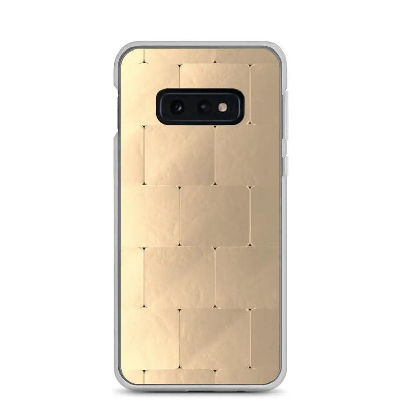 Load image into Gallery viewer, Soft Gold Metal Style Flexible Clear Samsung Case Bump Resistant Corners CREATIVETECH