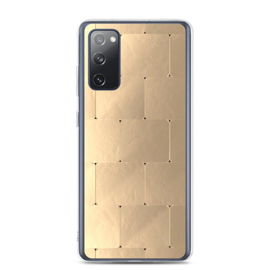 Soft Gold Metal Style Flexible Clear Samsung Case Bump Resistant Corners CREATIVETECH