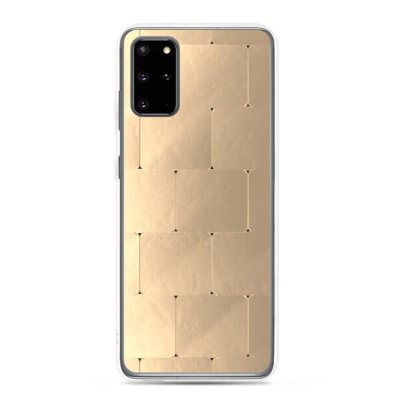 Load image into Gallery viewer, Soft Gold Metal Style Flexible Clear Samsung Case Bump Resistant Corners CREATIVETECH