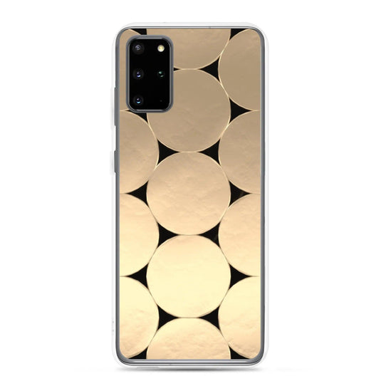 Soft Gold Round Style Flexible Clear Samsung Case Bump Resistant Corners CREATIVETECH