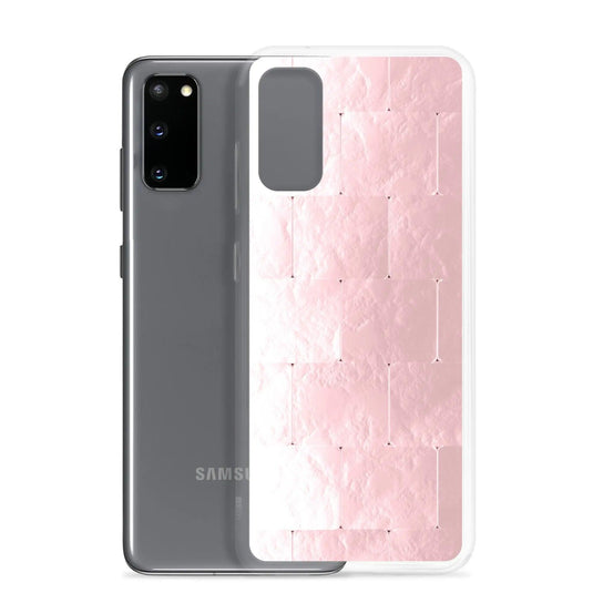 Soft Rose Gold Cubic Style Flexible Clear Samsung Case Bump Resistant Corners CREATIVETECH