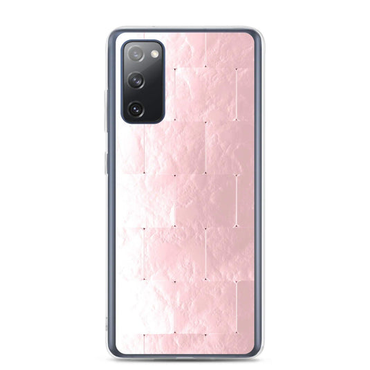 Soft Rose Gold Cubic Style Flexible Clear Samsung Case Bump Resistant Corners CREATIVETECH