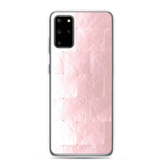 Soft Rose Gold Cubic Style Flexible Clear Samsung Case Bump Resistant Corners CREATIVETECH