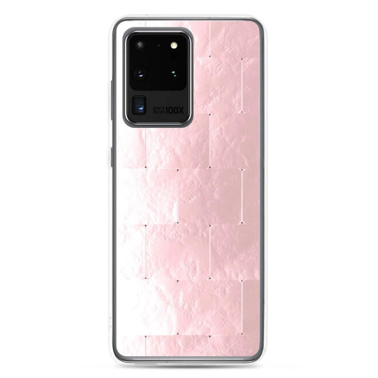 Soft Rose Gold Cubic Style Flexible Clear Samsung Case Bump Resistant Corners CREATIVETECH