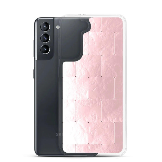Soft Rose Gold Cubic Style Flexible Clear Samsung Case Bump Resistant Corners CREATIVETECH