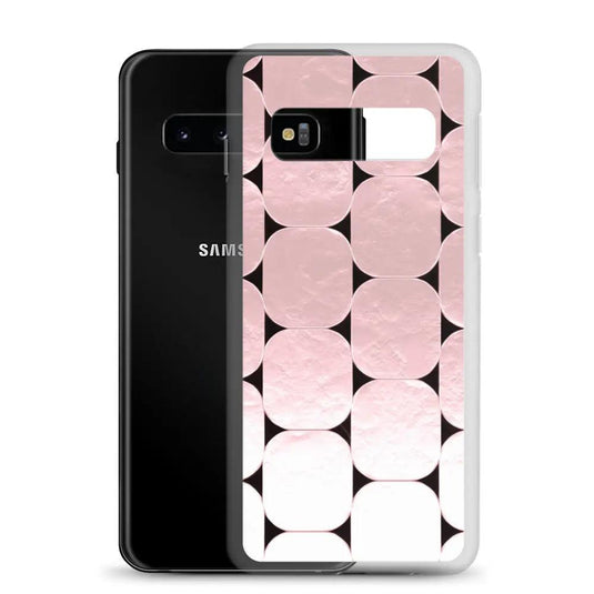 Soft Rose Gold Round Style Flexible Clear Samsung Case Bump Resistant Corners CREATIVETECH