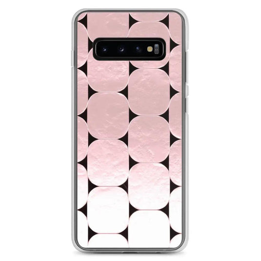 Soft Rose Gold Round Style Flexible Clear Samsung Case Bump Resistant Corners CREATIVETECH