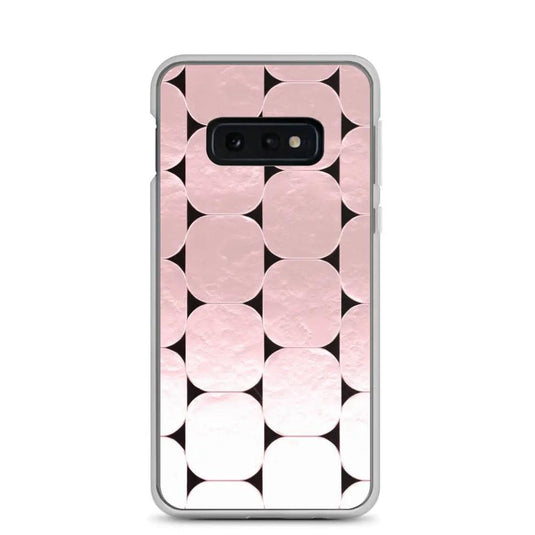 Soft Rose Gold Round Style Flexible Clear Samsung Case Bump Resistant Corners CREATIVETECH