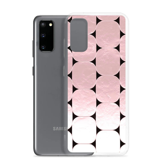 Soft Rose Gold Round Style Flexible Clear Samsung Case Bump Resistant Corners CREATIVETECH