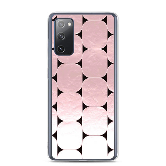 Soft Rose Gold Round Style Flexible Clear Samsung Case Bump Resistant Corners CREATIVETECH