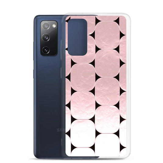 Soft Rose Gold Round Style Flexible Clear Samsung Case Bump Resistant Corners CREATIVETECH