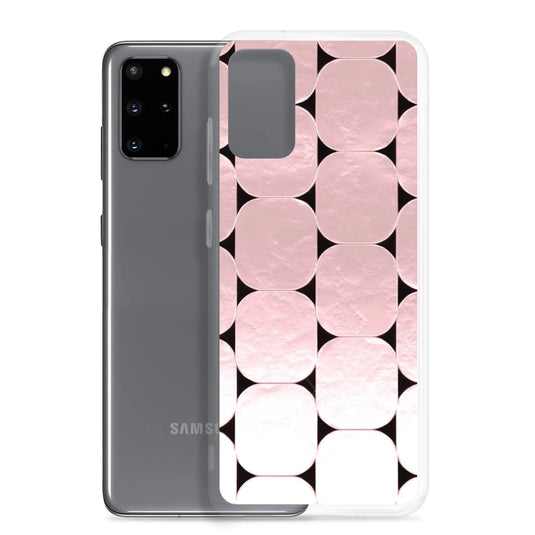 Soft Rose Gold Round Style Flexible Clear Samsung Case Bump Resistant Corners CREATIVETECH