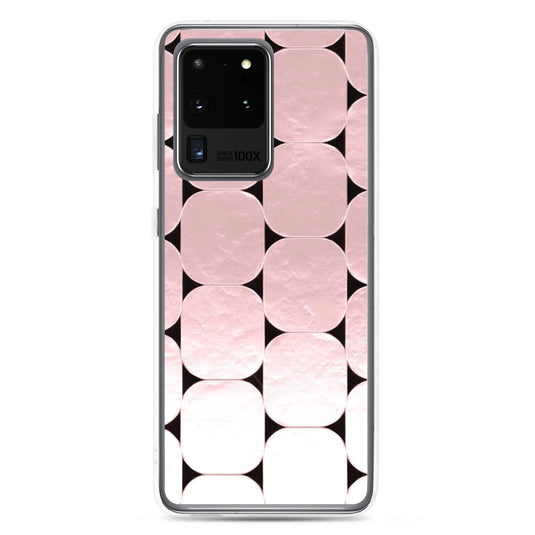 Soft Rose Gold Round Style Flexible Clear Samsung Case Bump Resistant Corners CREATIVETECH