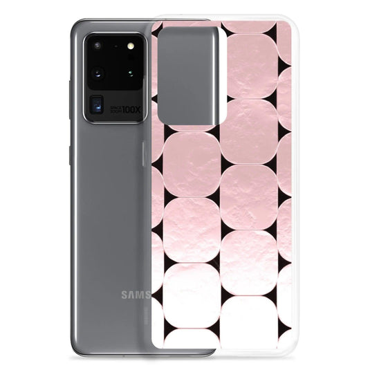 Soft Rose Gold Round Style Flexible Clear Samsung Case Bump Resistant Corners CREATIVETECH