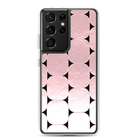 Soft Rose Gold Round Style Flexible Clear Samsung Case Bump Resistant Corners CREATIVETECH
