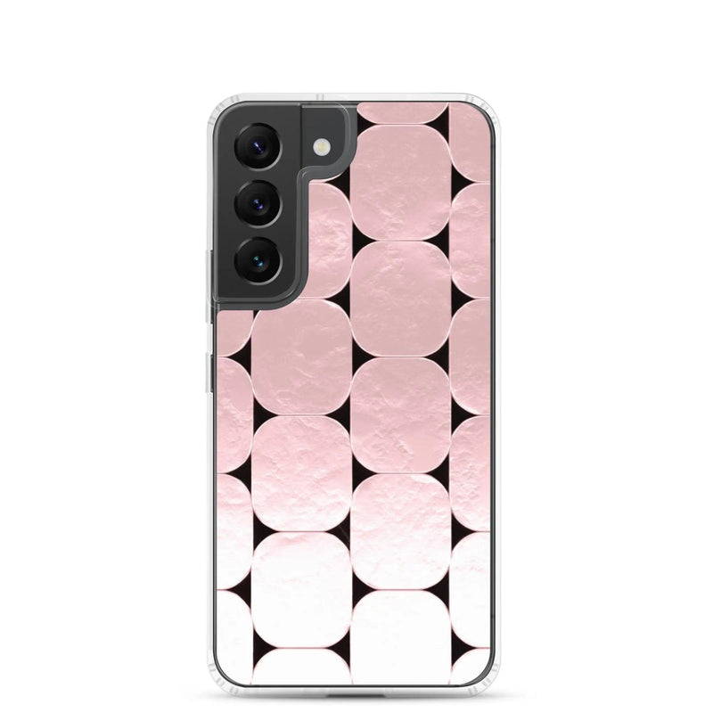 Load image into Gallery viewer, Soft Rose Gold Round Style Flexible Clear Samsung Case Bump Resistant Corners CREATIVETECH