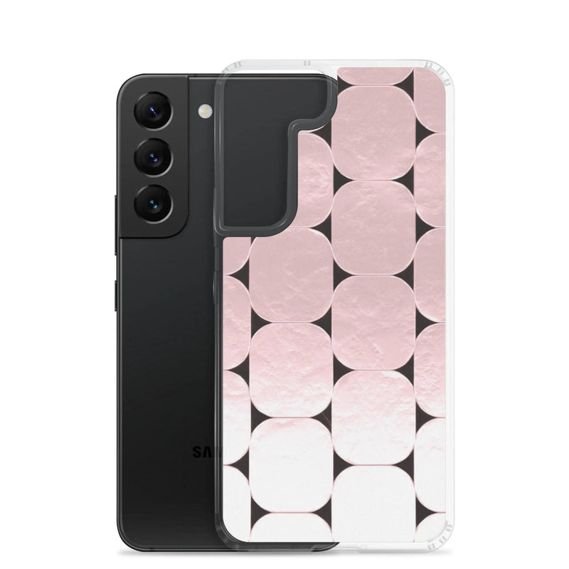 Load image into Gallery viewer, Soft Rose Gold Round Style Flexible Clear Samsung Case Bump Resistant Corners CREATIVETECH