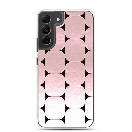 Soft Rose Gold Round Style Flexible Clear Samsung Case Bump Resistant Corners CREATIVETECH