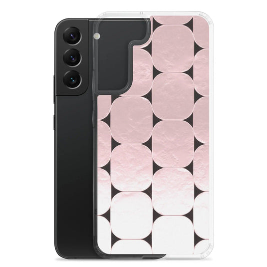Soft Rose Gold Round Style Flexible Clear Samsung Case Bump Resistant Corners CREATIVETECH