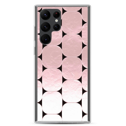 Soft Rose Gold Round Style Flexible Clear Samsung Case Bump Resistant Corners CREATIVETECH