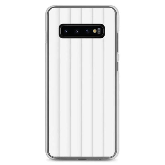 Soft White Striped Squishy Style Flexible Clear Samsung Case Bump Resistant Corners CREATIVETECH