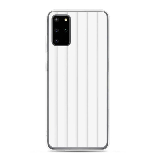 Soft White Striped Squishy Style Flexible Clear Samsung Case Bump Resistant Corners CREATIVETECH