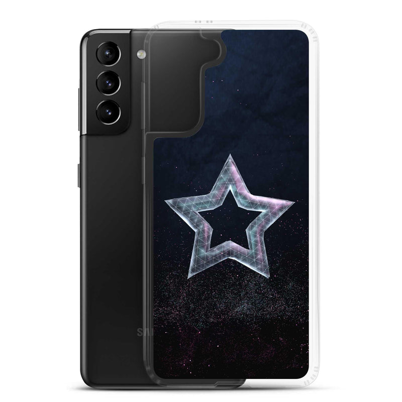 Load image into Gallery viewer, Star Dust Flexible Clear Samsung Case Bump Resistant Corners CREATIVETECH