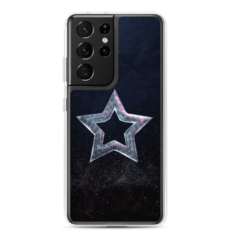 Load image into Gallery viewer, Star Dust Flexible Clear Samsung Case Bump Resistant Corners CREATIVETECH