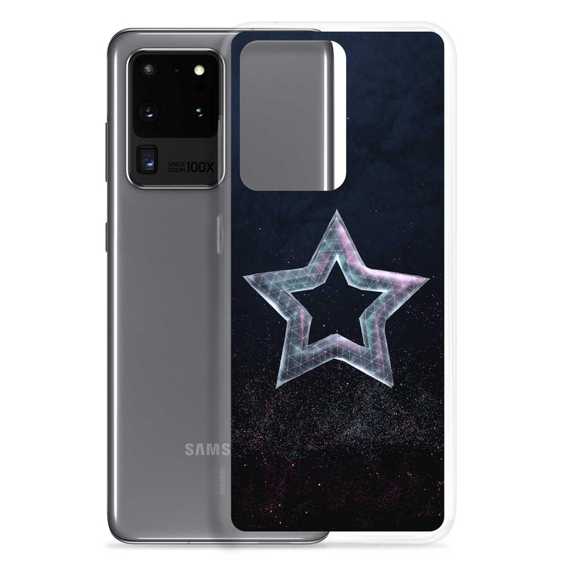 Load image into Gallery viewer, Star Dust Flexible Clear Samsung Case Bump Resistant Corners CREATIVETECH