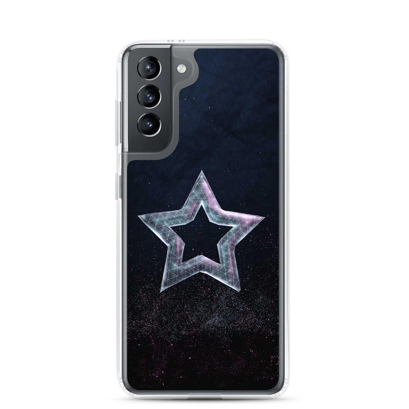 Load image into Gallery viewer, Star Dust Flexible Clear Samsung Case Bump Resistant Corners CREATIVETECH