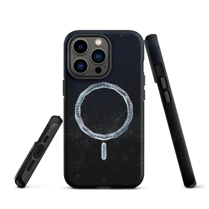 Load image into Gallery viewer, Star Dust Wireless Charging Double Layered Impact Resistant Tough iPhone Case 3D Wrap Matte or Glossy Finish CREATIVETECH