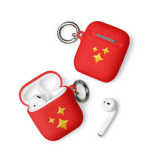Twinkling Stars Shock Resistant 2-in-1 Tough AirPods Case with Metal Carabiner Various Colors CREATIVETECH