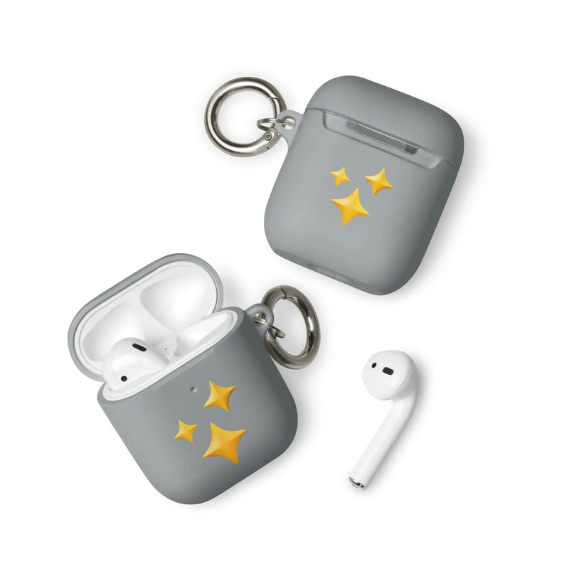 Load image into Gallery viewer, Twinkling Stars Shock Resistant 2-in-1 Tough AirPods Case with Metal Carabiner Various Colors CREATIVETECH