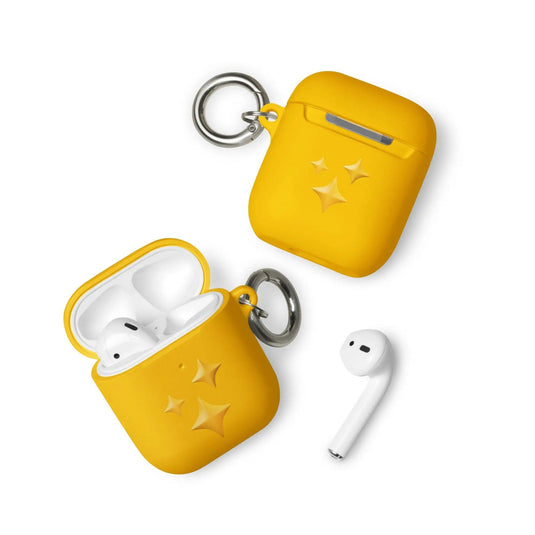 Twinkling Stars Shock Resistant 2-in-1 Tough AirPods Case with Metal Carabiner Various Colors CREATIVETECH