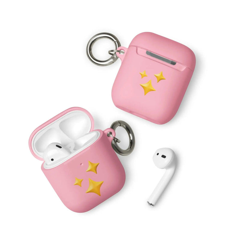 Load image into Gallery viewer, Twinkling Stars Shock Resistant 2-in-1 Tough AirPods Case with Metal Carabiner Various Colors CREATIVETECH