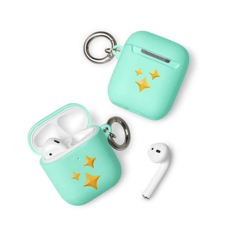 Load image into Gallery viewer, Twinkling Stars Shock Resistant 2-in-1 Tough AirPods Case with Metal Carabiner Various Colors CREATIVETECH