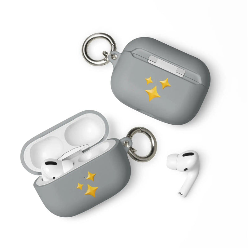 Load image into Gallery viewer, Twinkling Stars Shock Resistant 2-in-1 Tough AirPods Case with Metal Carabiner Various Colors CREATIVETECH
