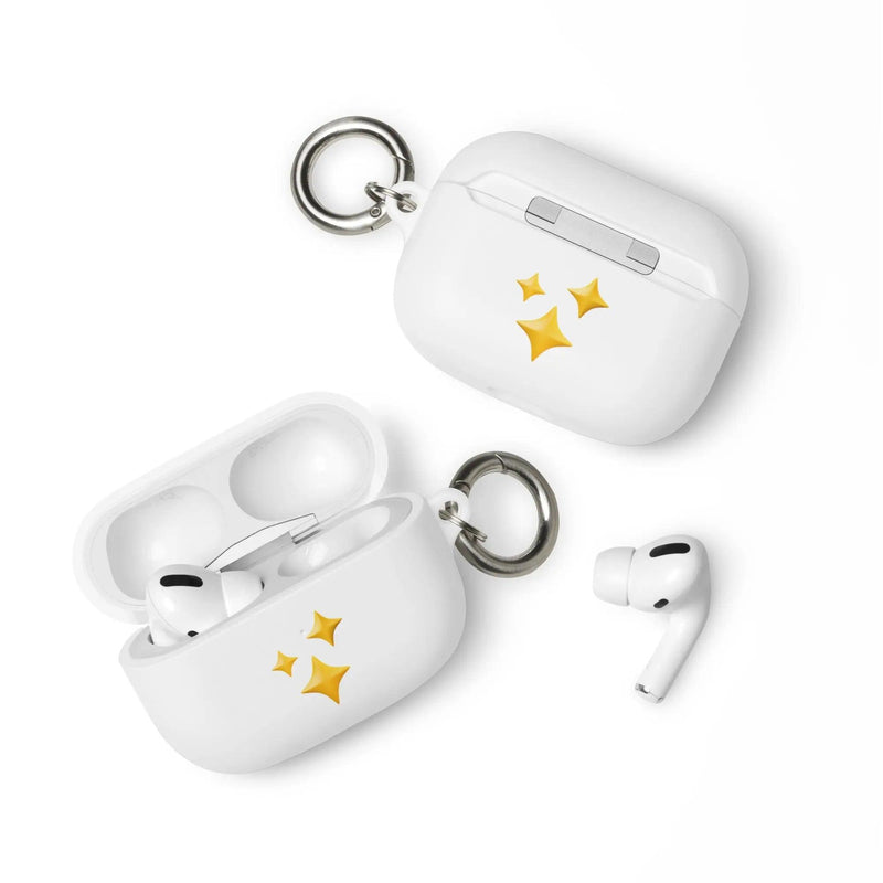Load image into Gallery viewer, Twinkling Stars Shock Resistant 2-in-1 Tough AirPods Case with Metal Carabiner Various Colors CREATIVETECH